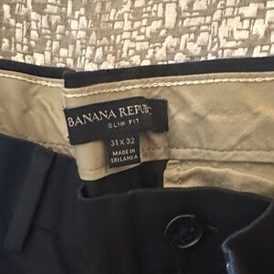Banana Republic Men's Slim Core Tech Pant Black